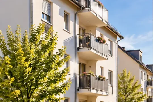 Mietverwaltung – Hausverwaltung Steigerwald Gepflegtes Mehrfamilienhaus mit Balkonen